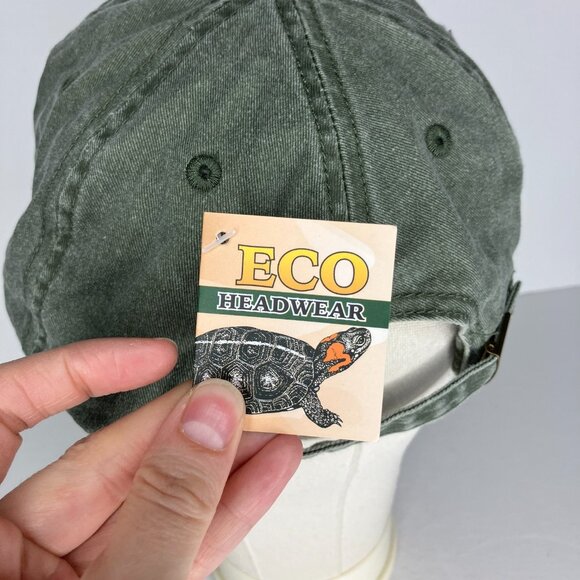 Green Embroidered Eagle Adjustable ECO Hat Cap New - Picture 5 of 11